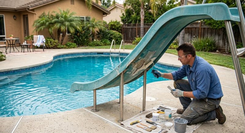 Pool Slide Repair Service